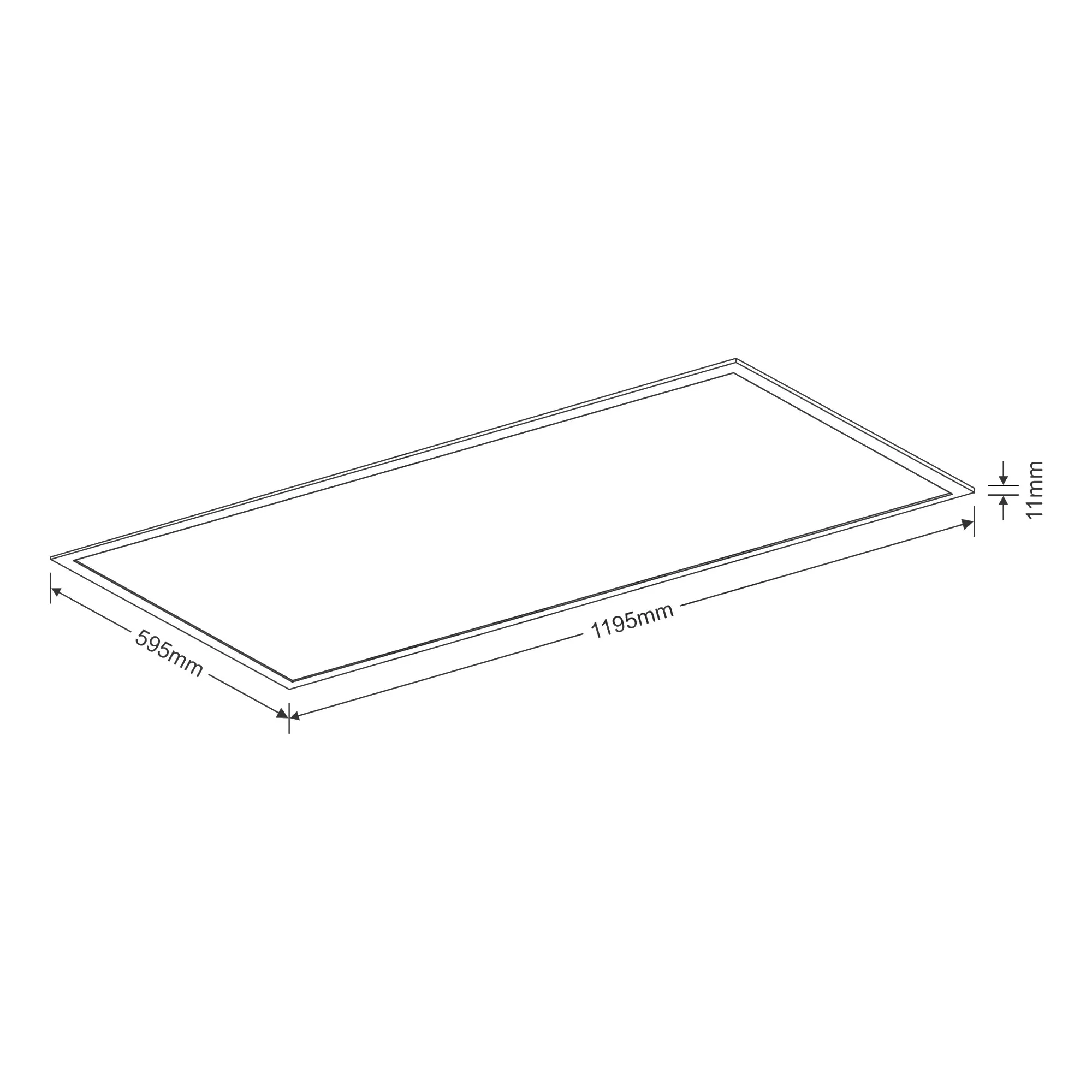 Piano 126 OP Recessed Ceiling Luminaires Dlux Square/Rectangular Recess Ceiling